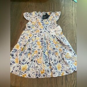 Cynthia Rowley‎ infant floral yellow and blue dress 12 month